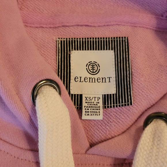 Element Women's NWT Crop Pullover Raw Hem Hoodie Size X-Small - Picture 2 of 11